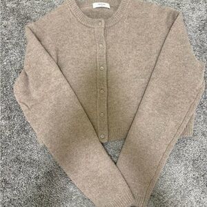 Aritzia Cashmere Relaxed Crew Cardigan